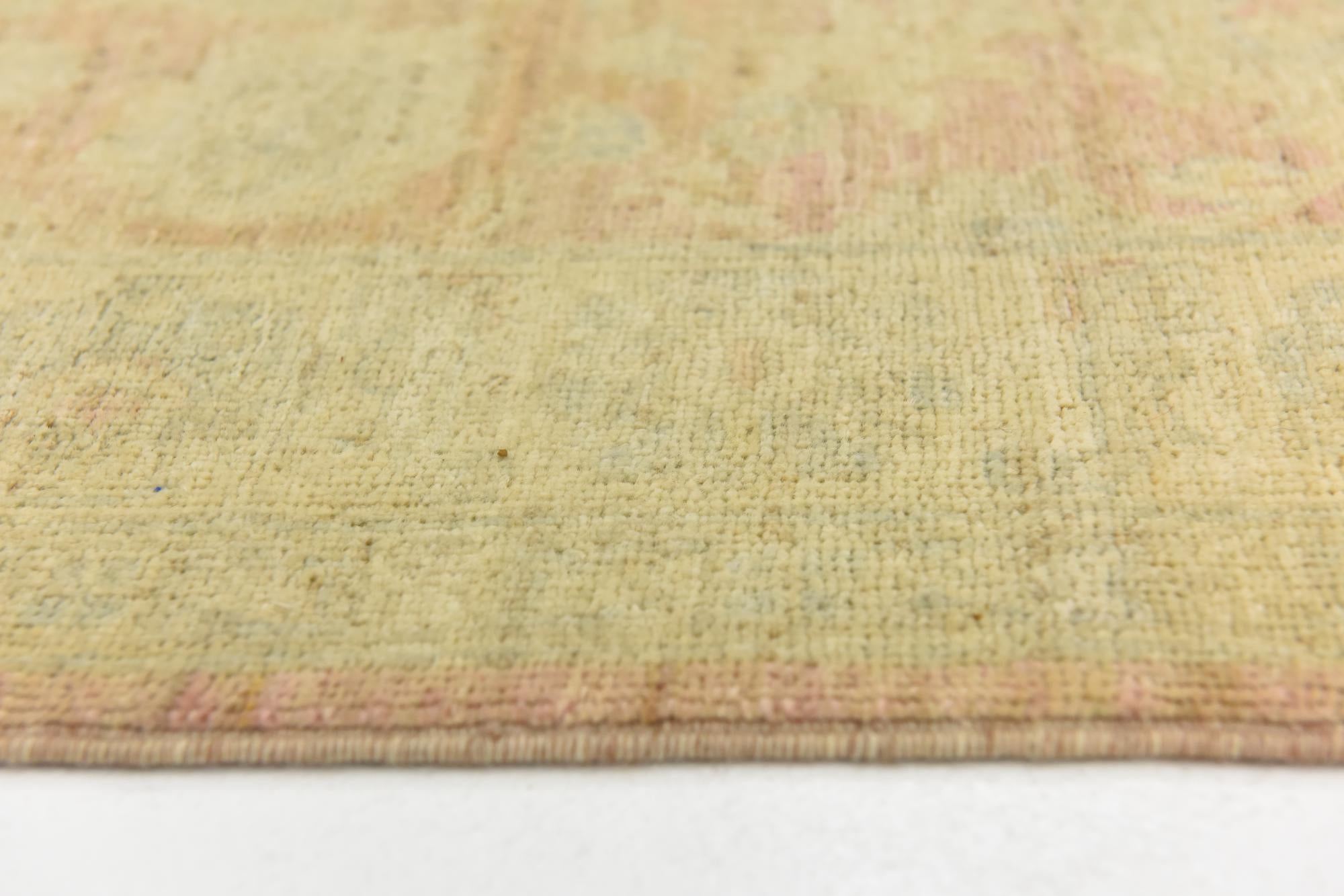 2' 7 x 9' 8 Hand Knotted Peshawar Ziegler Runner Rug