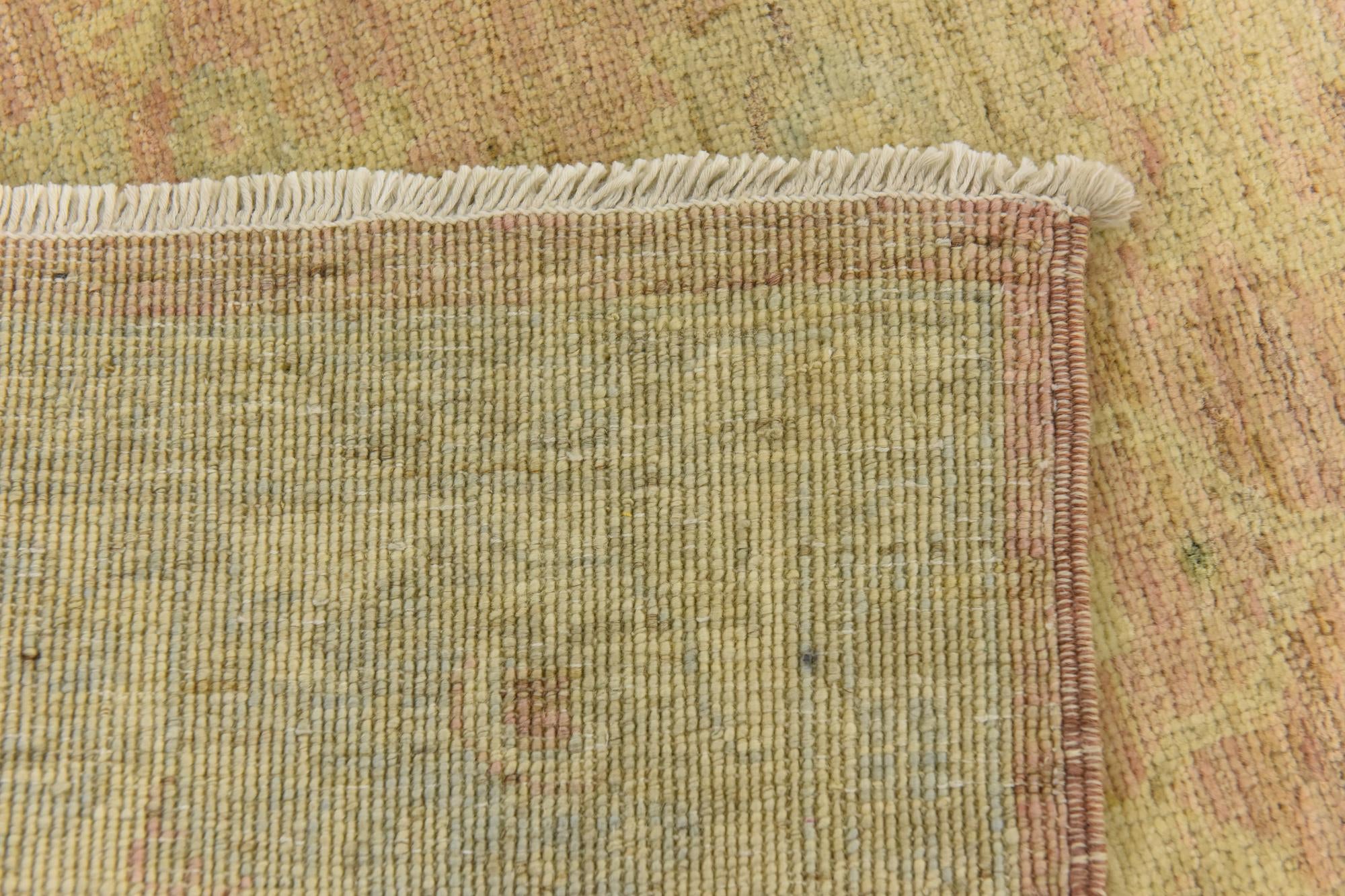 2' 7 x 9' 8 Hand Knotted Peshawar Ziegler Runner Rug