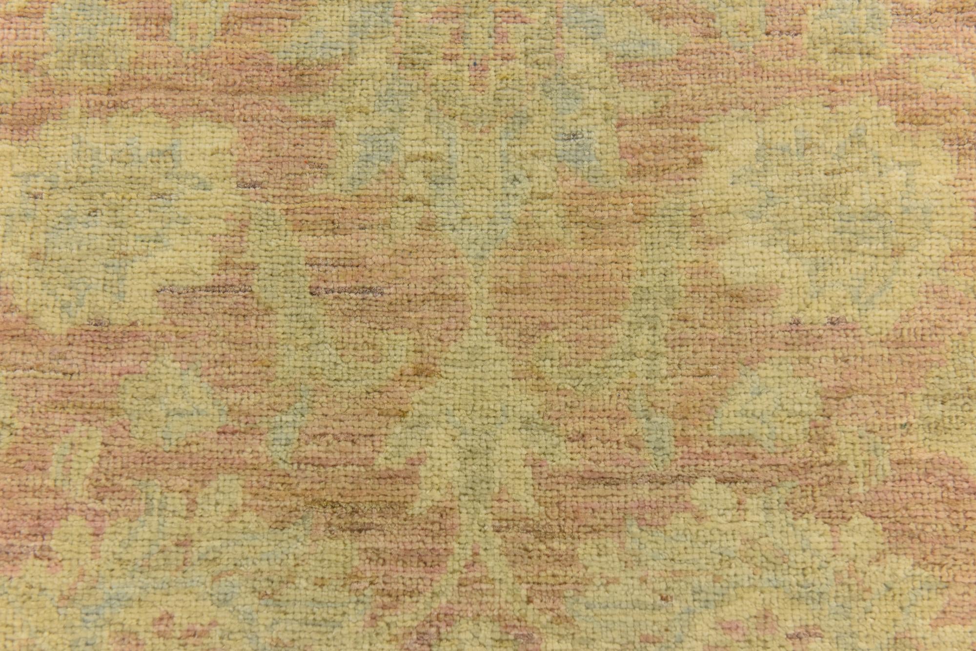 2' 7 x 9' 8 Hand Knotted Peshawar Ziegler Runner Rug