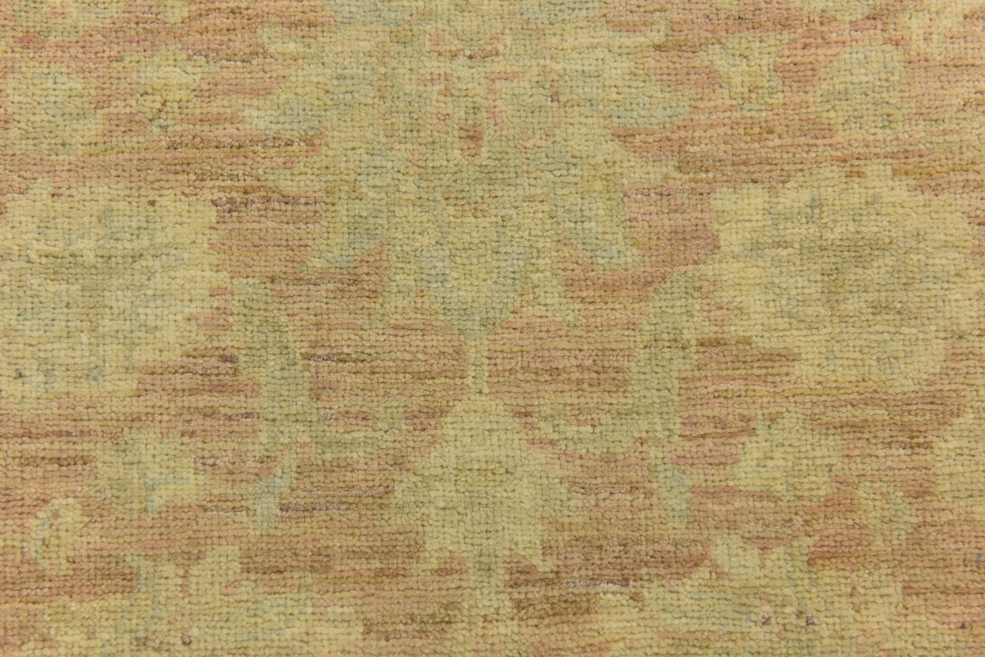 2' 7 x 9' 8 Hand Knotted Peshawar Ziegler Runner Rug