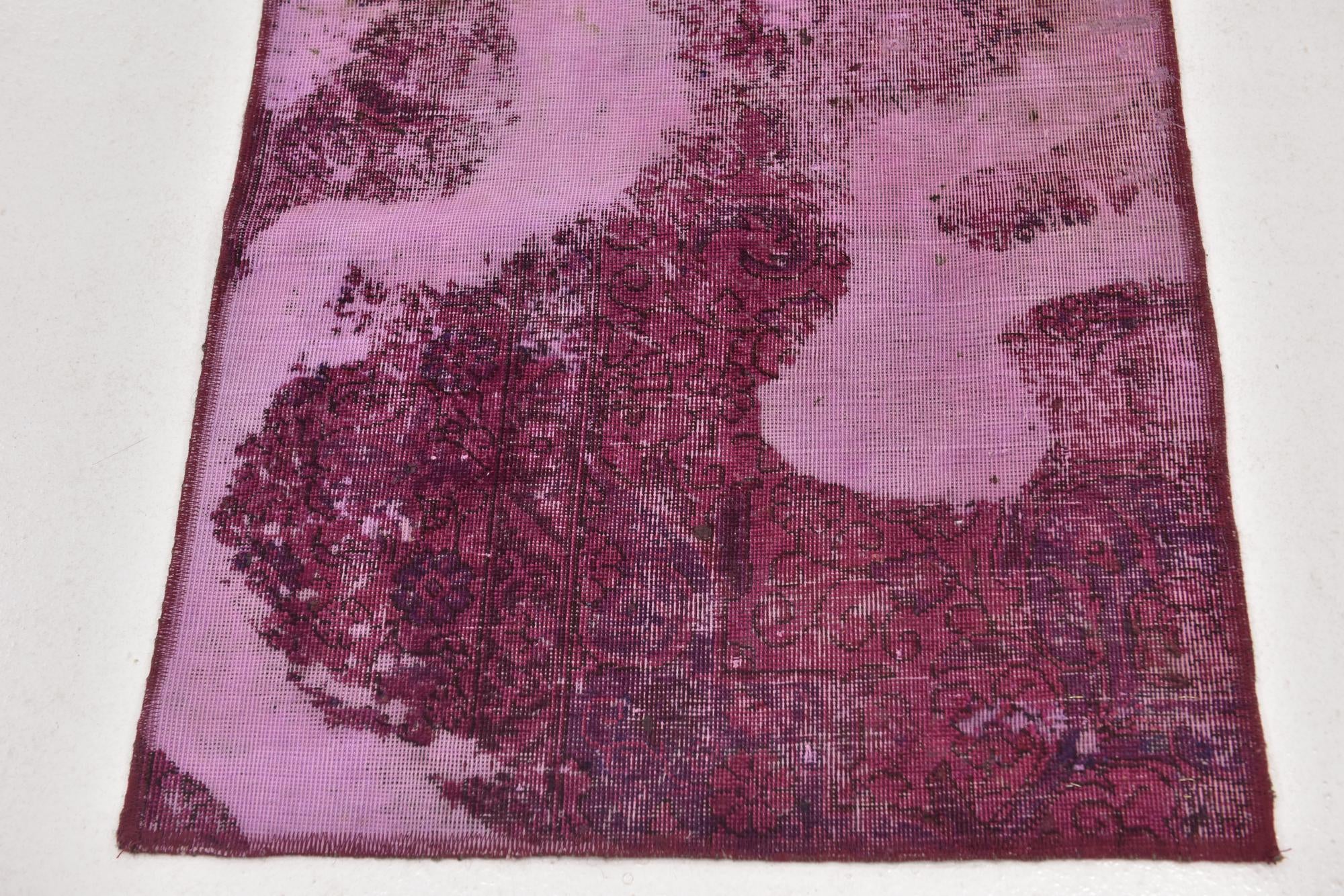 2' 7 x 10' 6 Hand Knotted Ultra Vintage Persian Wool Runner Rug