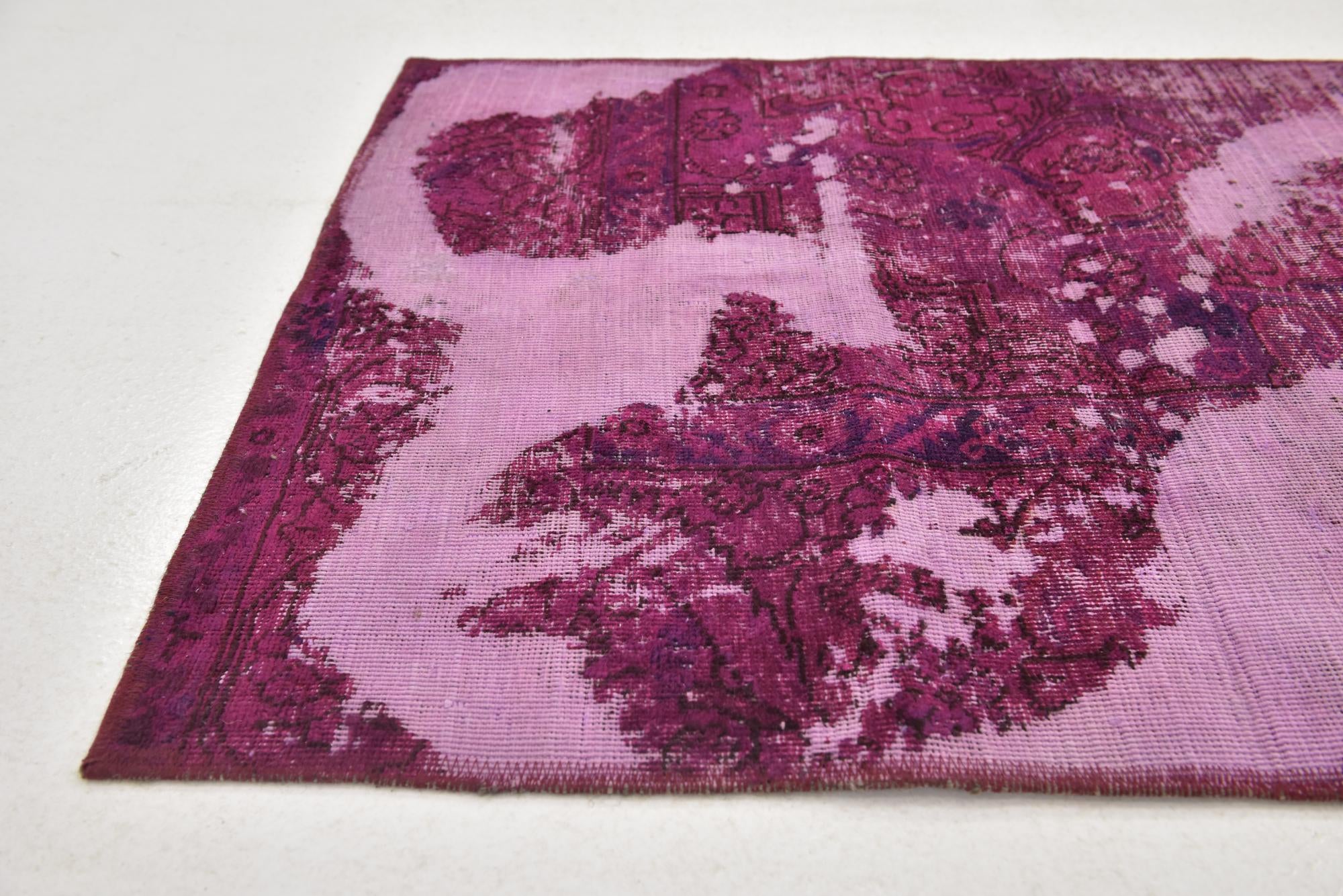 2' 7 x 10' 6 Hand Knotted Ultra Vintage Persian Wool Runner Rug