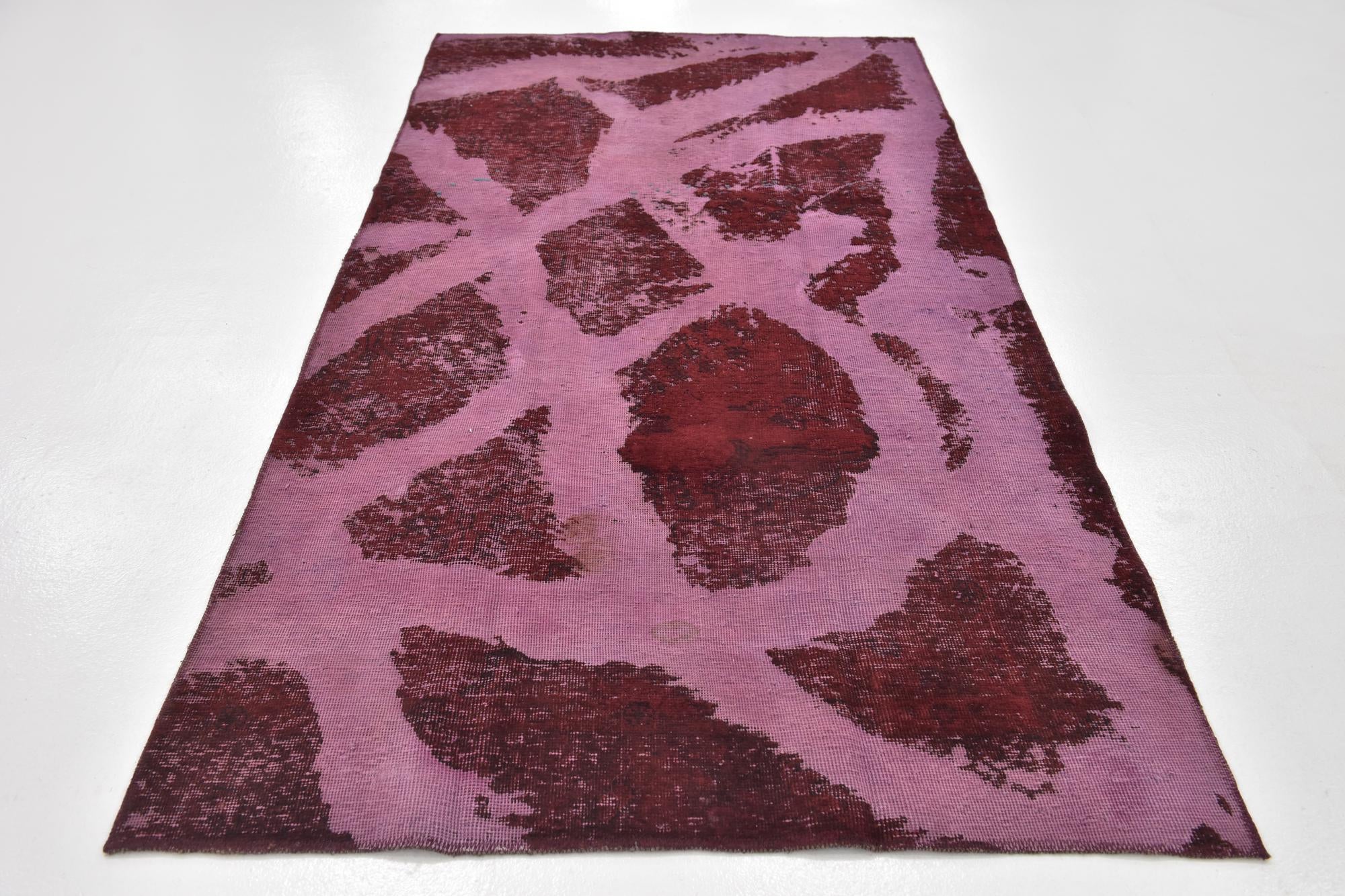 4' 3 x 8' 5 Hand Knotted Ultra Vintage Persian Wool Runner Rug