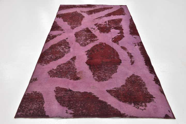 4' 3 x 8' 5 Hand Knotted Ultra Vintage Persian Wool Runner Rug