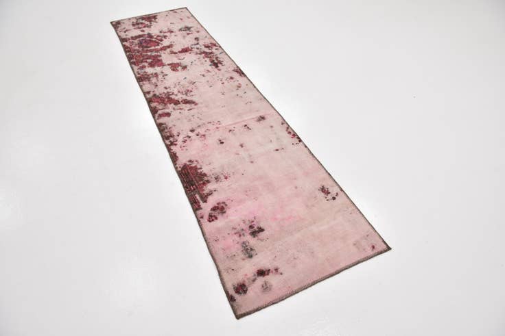 Detail image of 2' 2 x 8' 7 Hand Knotted Ultra Vintage Persian Wool Runner Rug