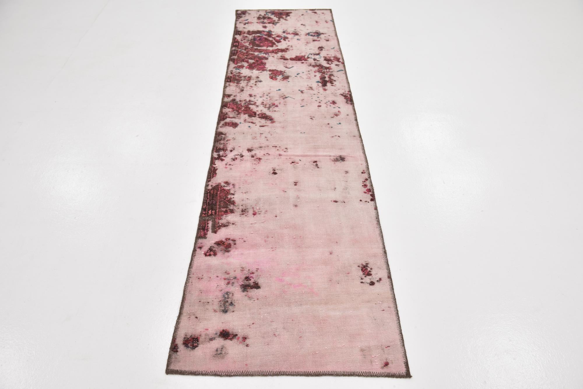 2' 2 x 8' 7 Hand Knotted Ultra Vintage Persian Wool Runner Rug