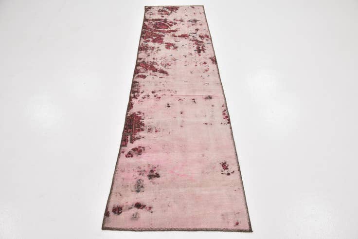 Detail image of 2' 2 x 8' 7 Hand Knotted Ultra Vintage Persian Wool Runner Rug
