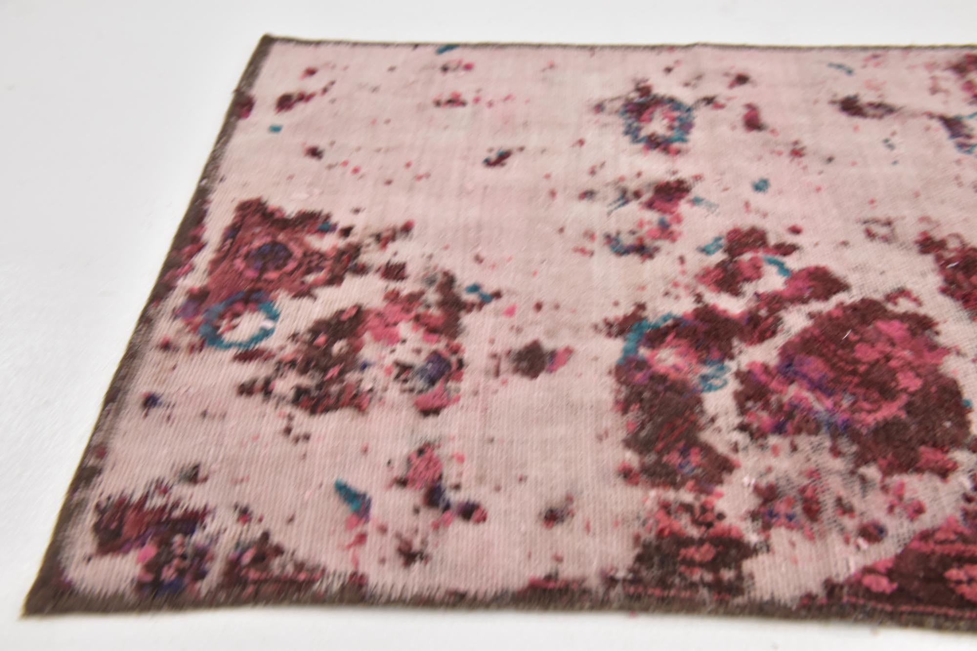 2' 2 x 8' 7 Hand Knotted Ultra Vintage Persian Wool Runner Rug