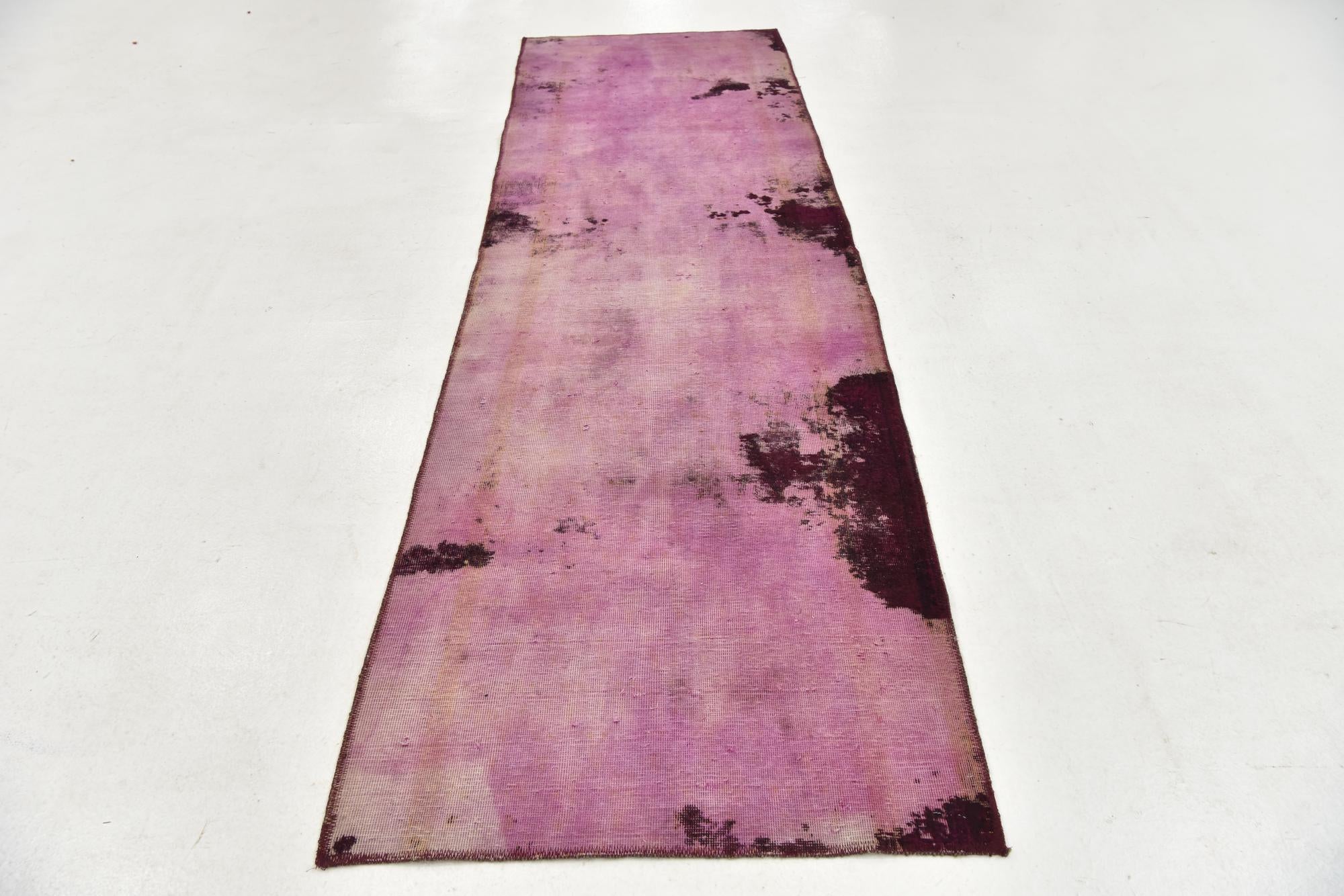 3' x 9' 10 Hand Knotted Ultra Vintage Persian Wool Runner Rug