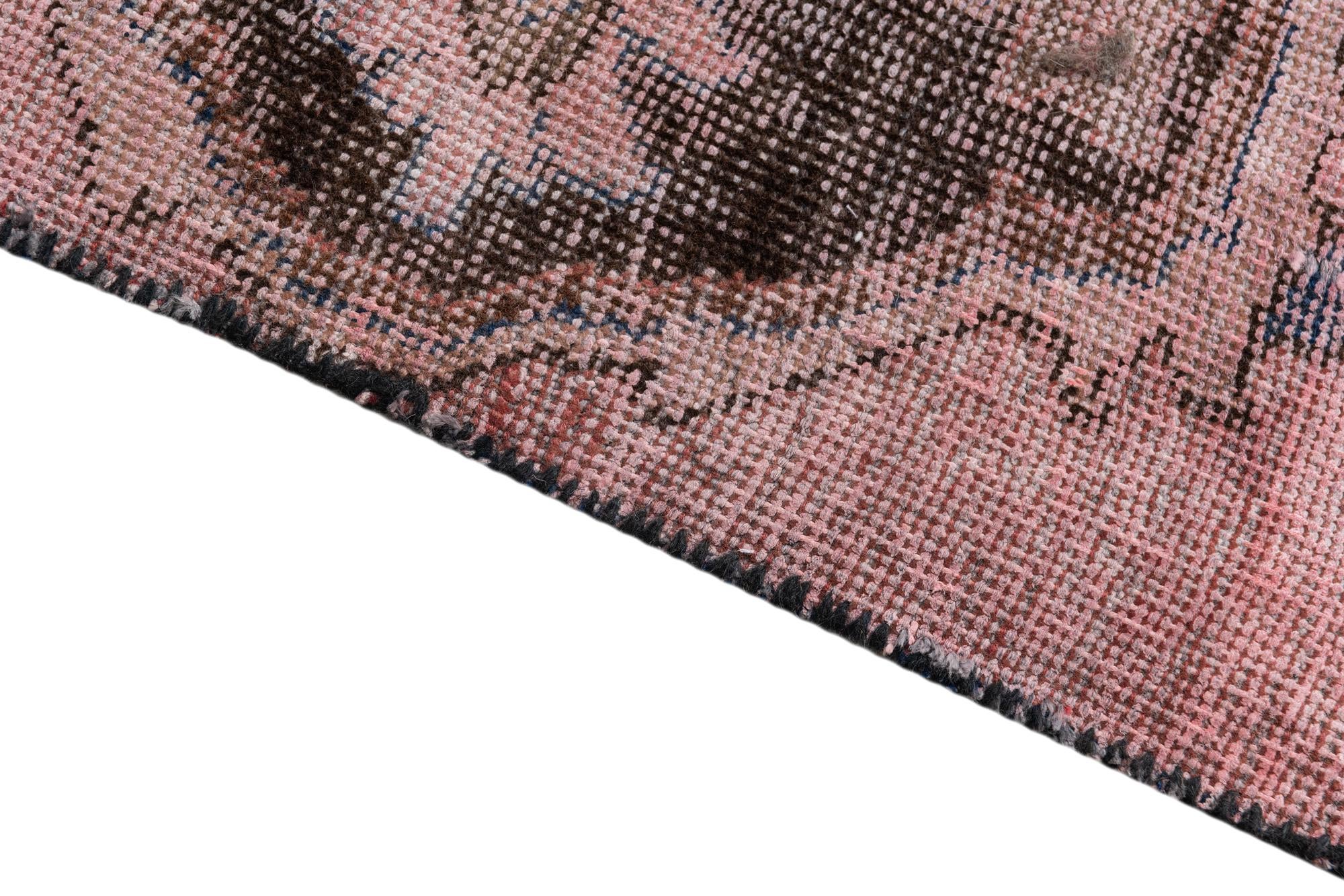 2' 8 x 6' 5 Hand Knotted Ultra Vintage Persian Wool Runner Rug