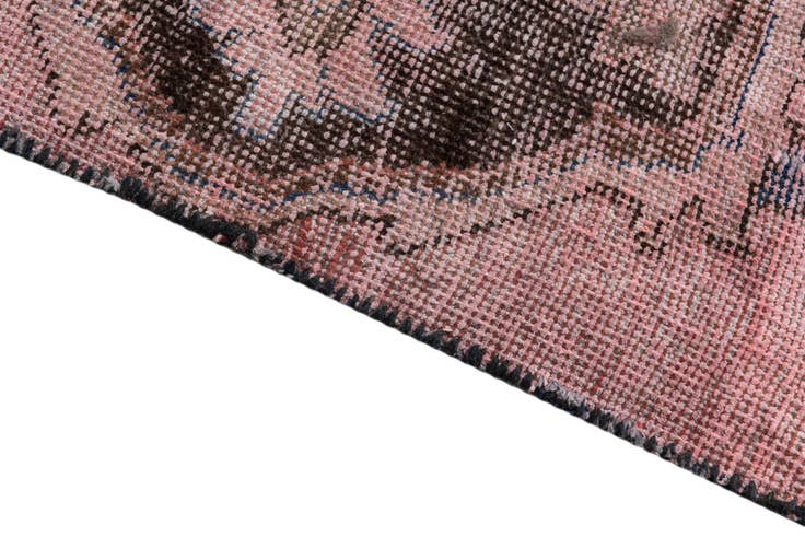 Detail image of 2' 8 x 6' 5 Hand Knotted Ultra Vintage Persian Wool Runner Rug