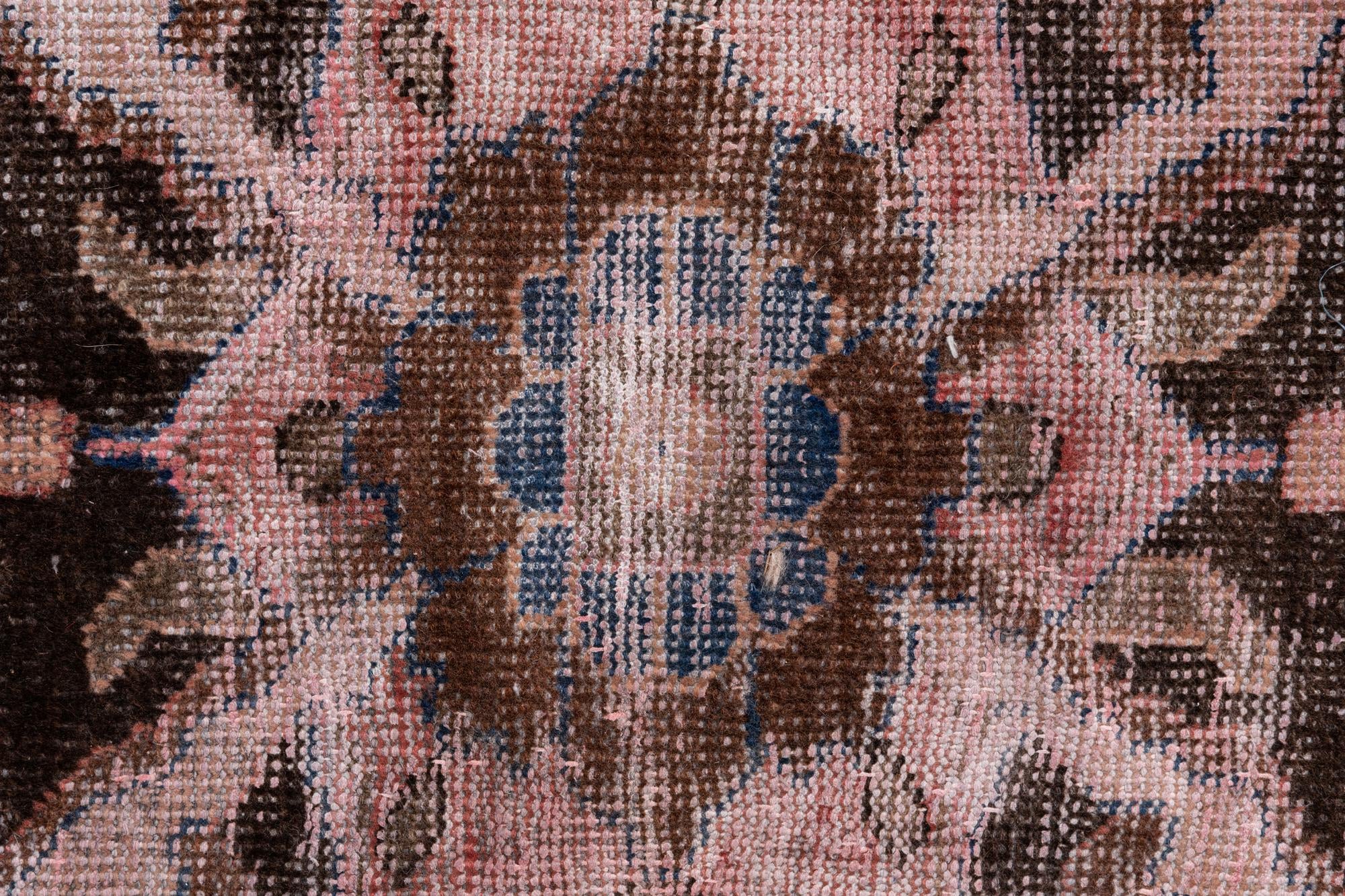 2' 8 x 6' 5 Hand Knotted Ultra Vintage Persian Wool Runner Rug