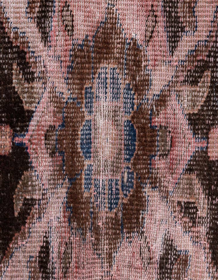 Detail image of 2' 8 x 6' 5  Hand Knotted Ultra Vintage Persian Wool Runner Rug