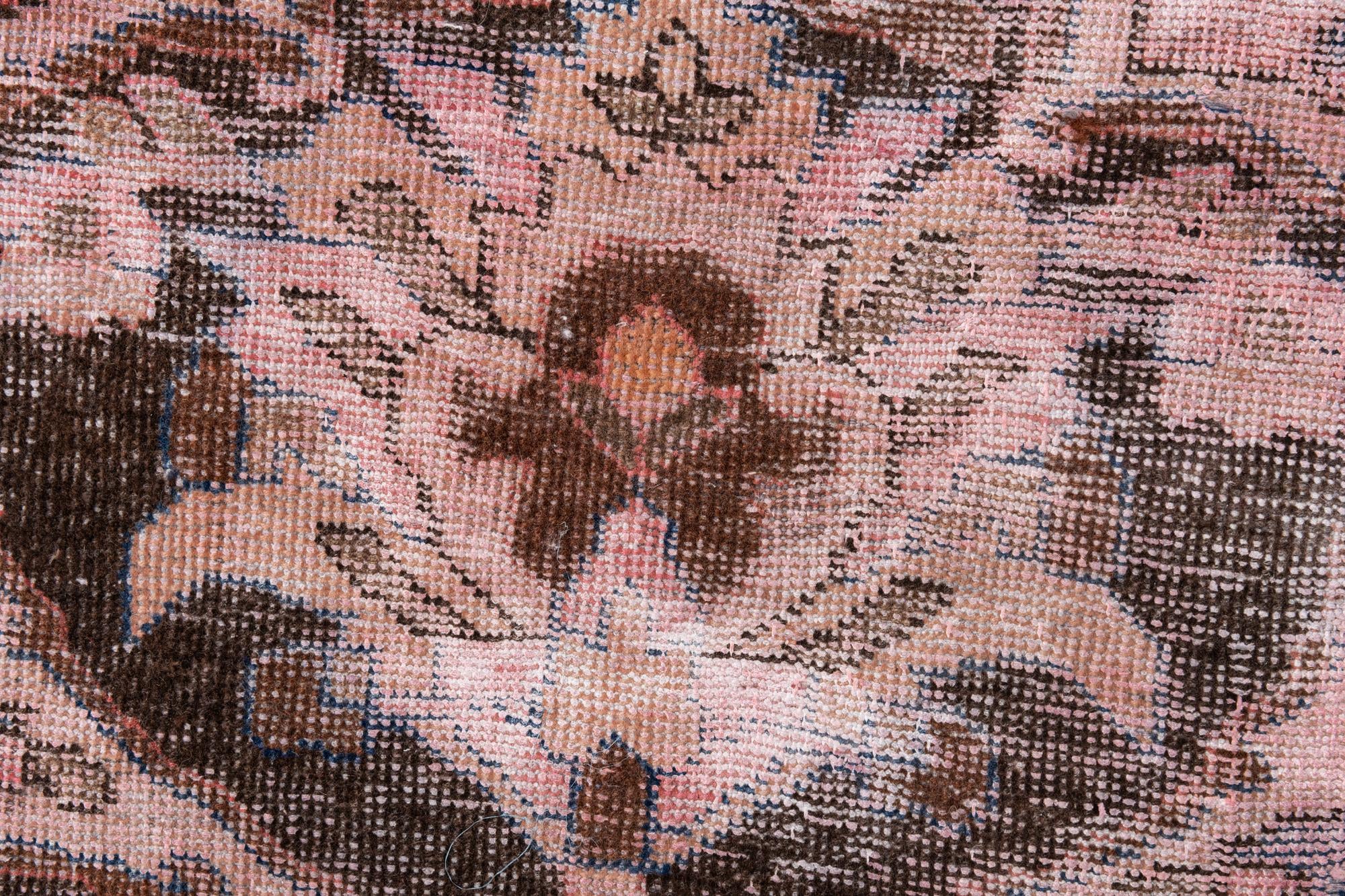 2' 8 x 6' 5 Hand Knotted Ultra Vintage Persian Wool Runner Rug