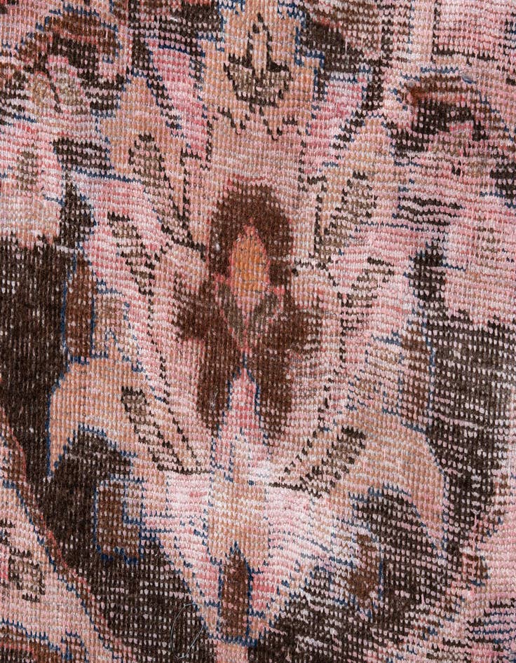 Detail image of 2' 8 x 6' 5  Hand Knotted Ultra Vintage Persian Wool Runner Rug