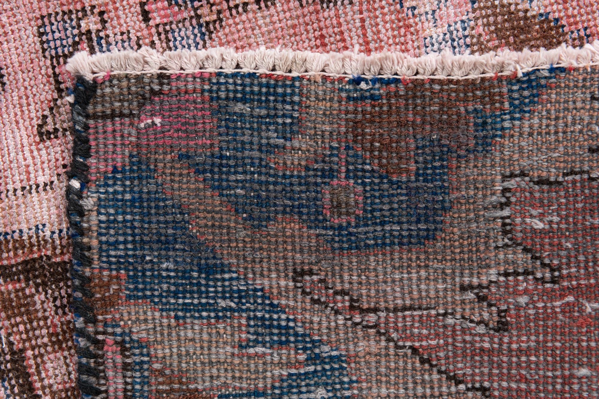 2' 8 x 6' 5 Hand Knotted Ultra Vintage Persian Wool Runner Rug