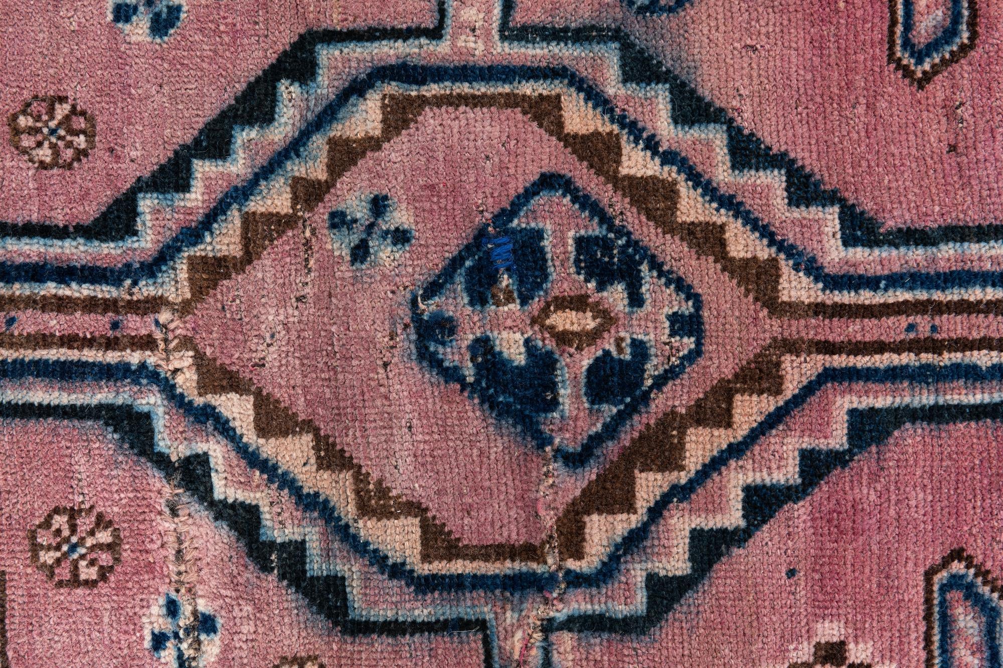 3' x 6' 9 Hand Knotted Ultra Vintage Persian Wool Runner Rug