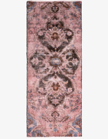 2' 8 x 6' 5 Hand Knotted Ultra Vintage Persian Wool Runner Rug