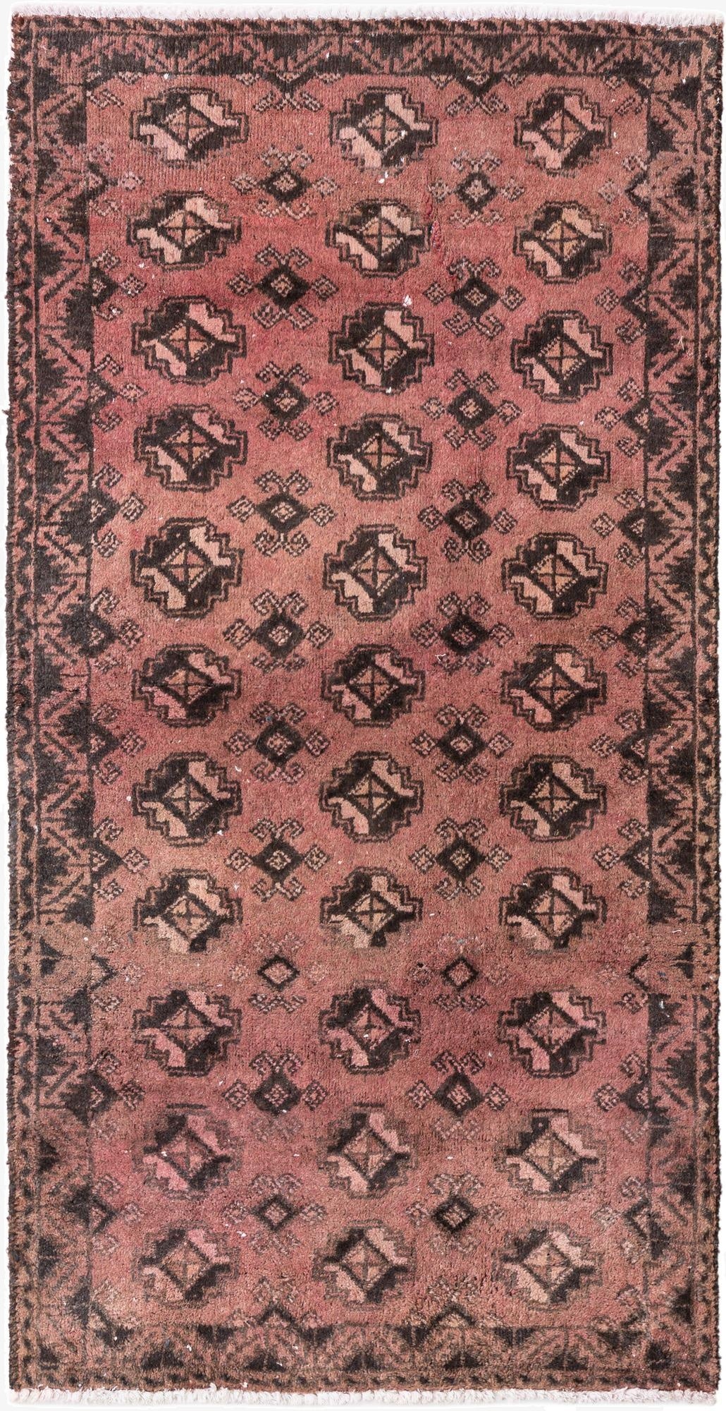 2' 3 x 4' 3  Hand Knotted Ultra Vintage Persian Wool Runner Rug