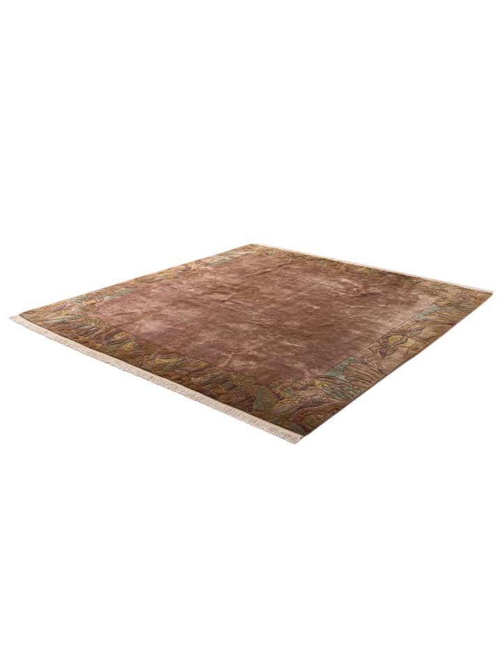 8' 2 x 8' 3 Hand Knotted Nepal Wool Square Rug