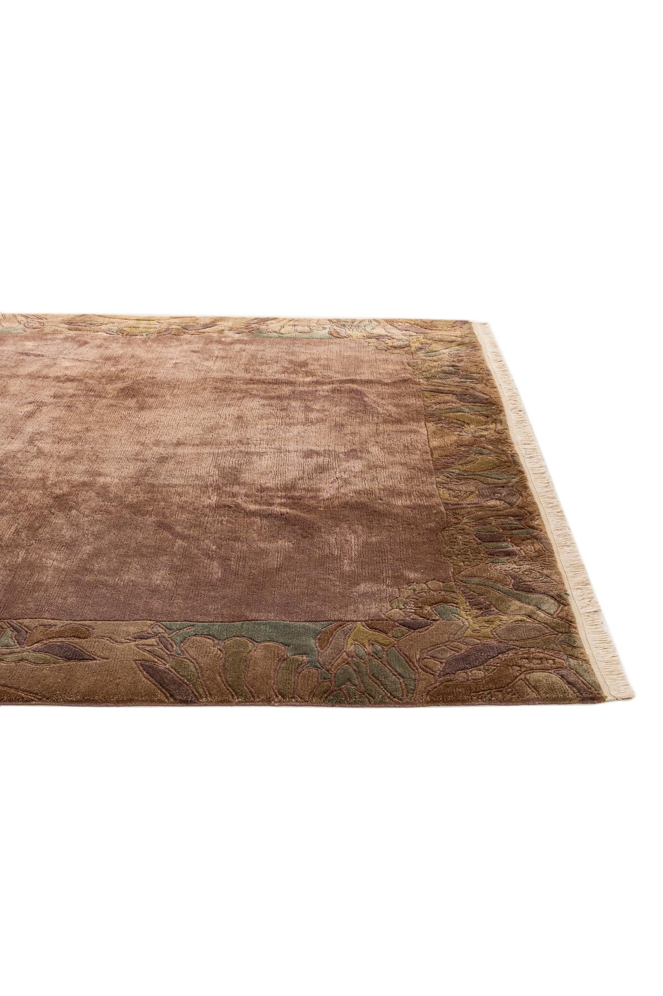 8' 2 x 8' 3 Hand Knotted Nepal Wool Square Rug