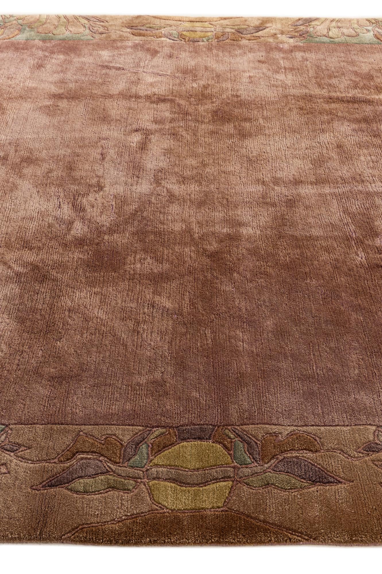 8' 2 x 8' 3 Hand Knotted Nepal Wool Square Rug