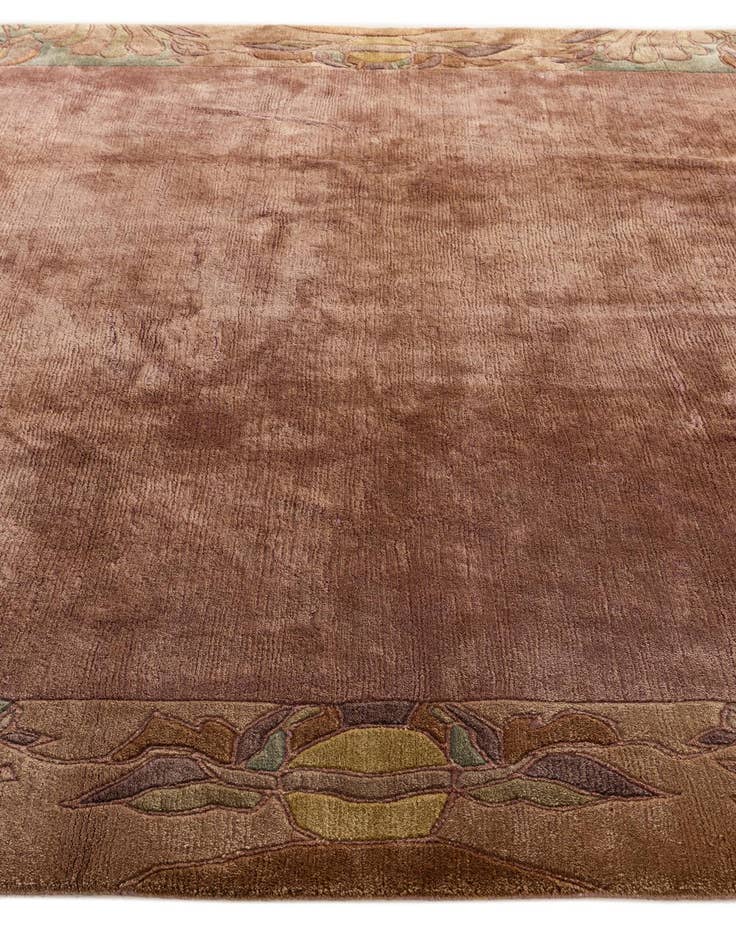 Detail image of 8' 2 x 8' 3  Hand Knotted Nepal Wool Square Rug