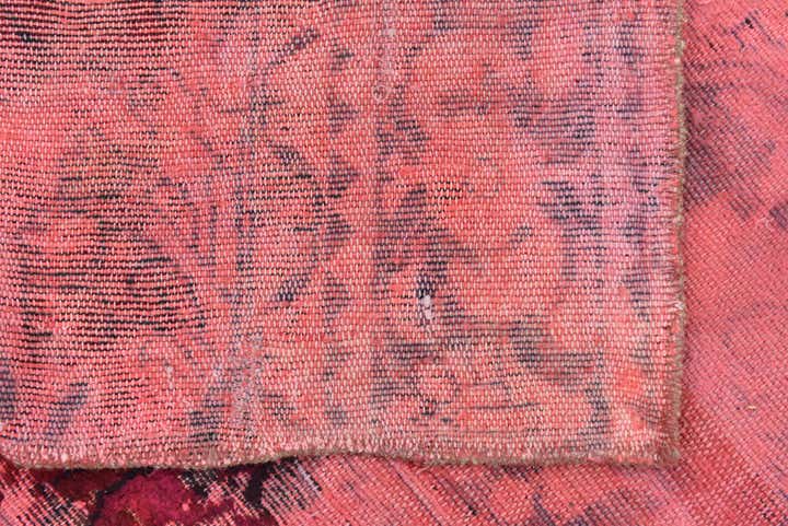 5' 8 x 6' 9 Hand Knotted Ultra Vintage Persian Wool Square Rug