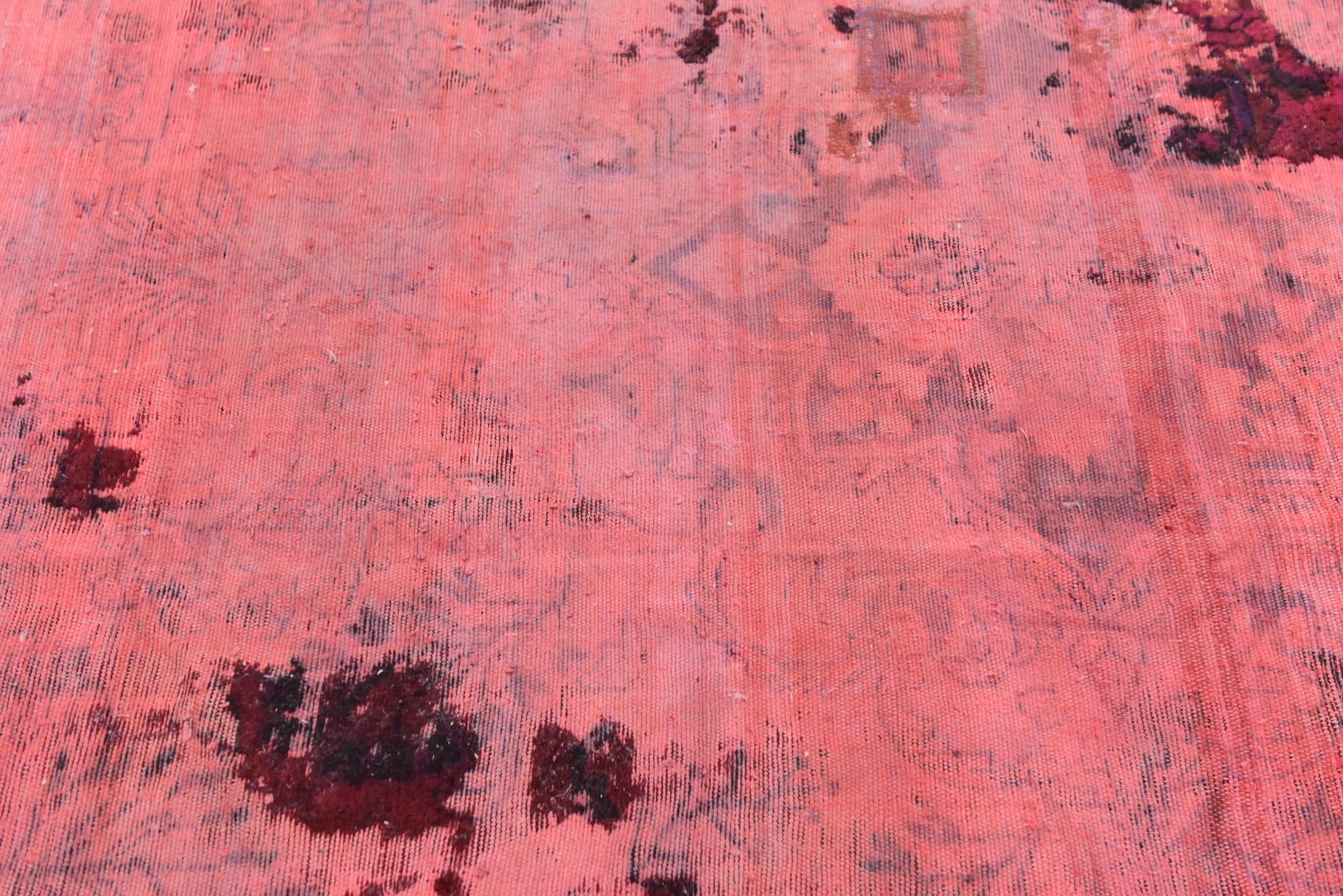 5' 8 x 6' 9 Hand Knotted Ultra Vintage Persian Wool Square Rug