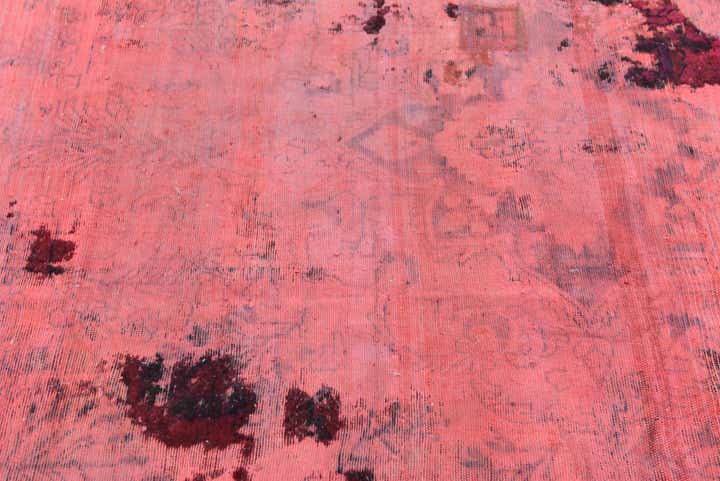 5' 8 x 6' 9 Hand Knotted Ultra Vintage Persian Wool Square Rug