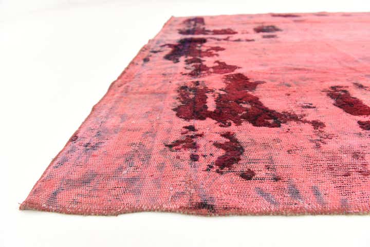 5' 8 x 6' 9 Hand Knotted Ultra Vintage Persian Wool Square Rug