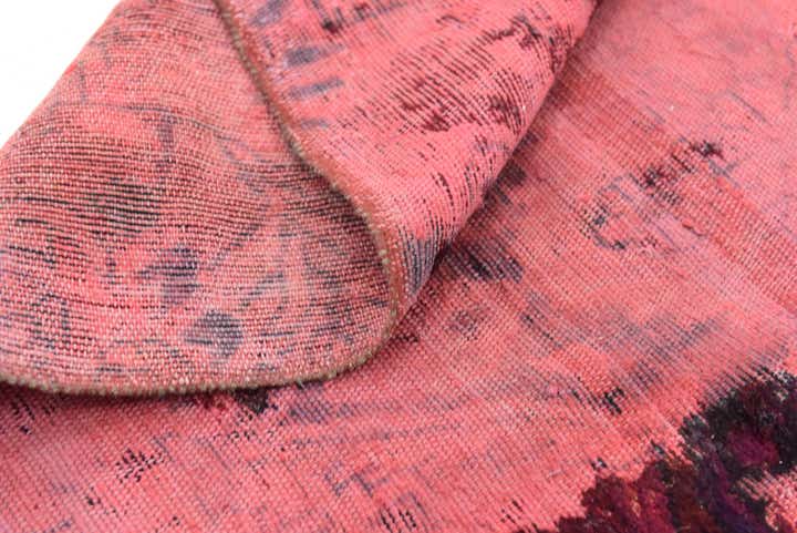 5' 8 x 6' 9 Hand Knotted Ultra Vintage Persian Wool Square Rug