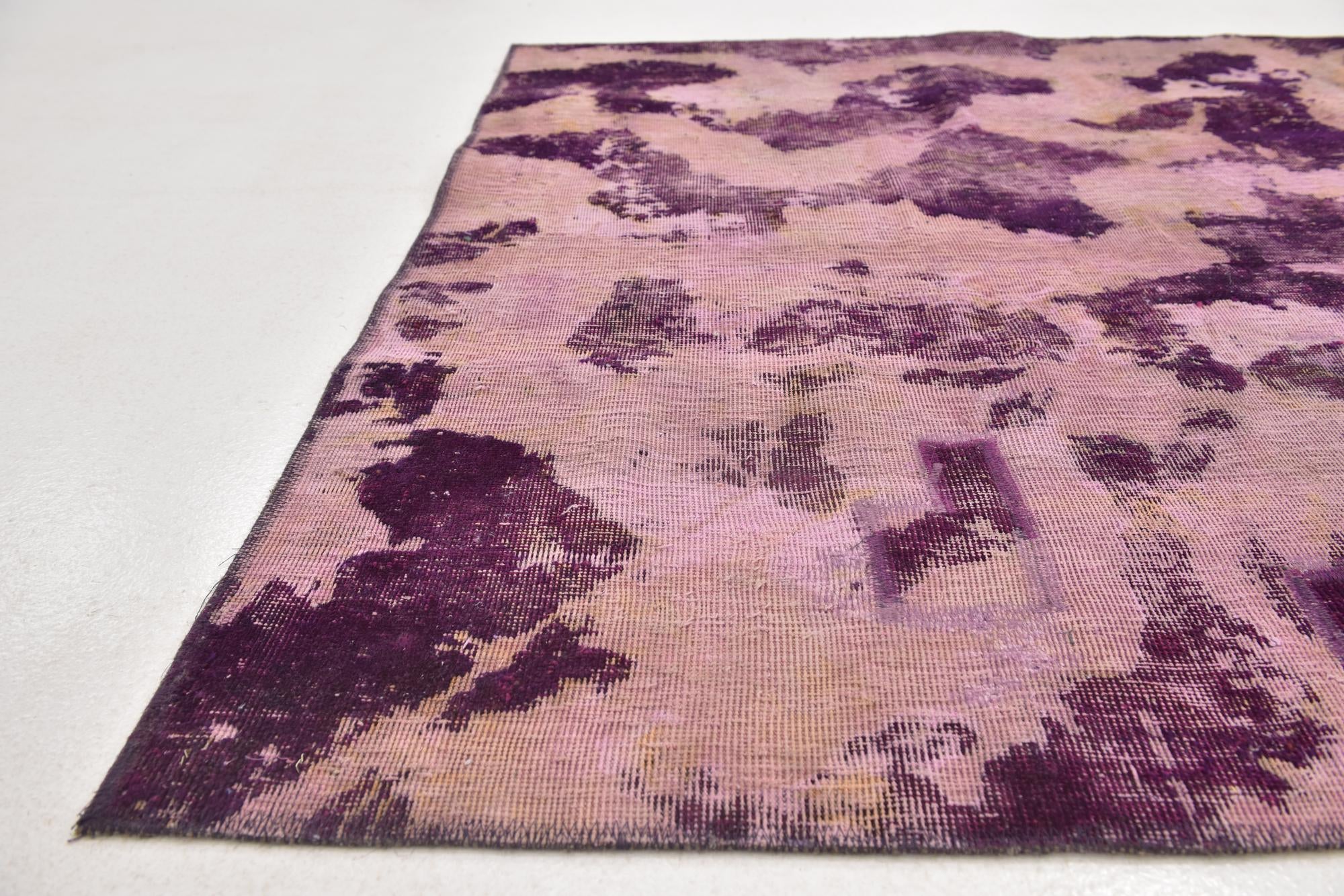 5' 2 x 5' 10 Hand Knotted Ultra Vintage Persian Wool Square Rug