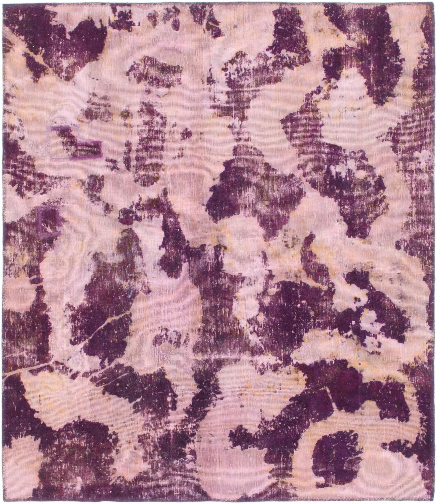 5' 2 x 5' 10 Hand Knotted Ultra Vintage Persian Wool Square Rug