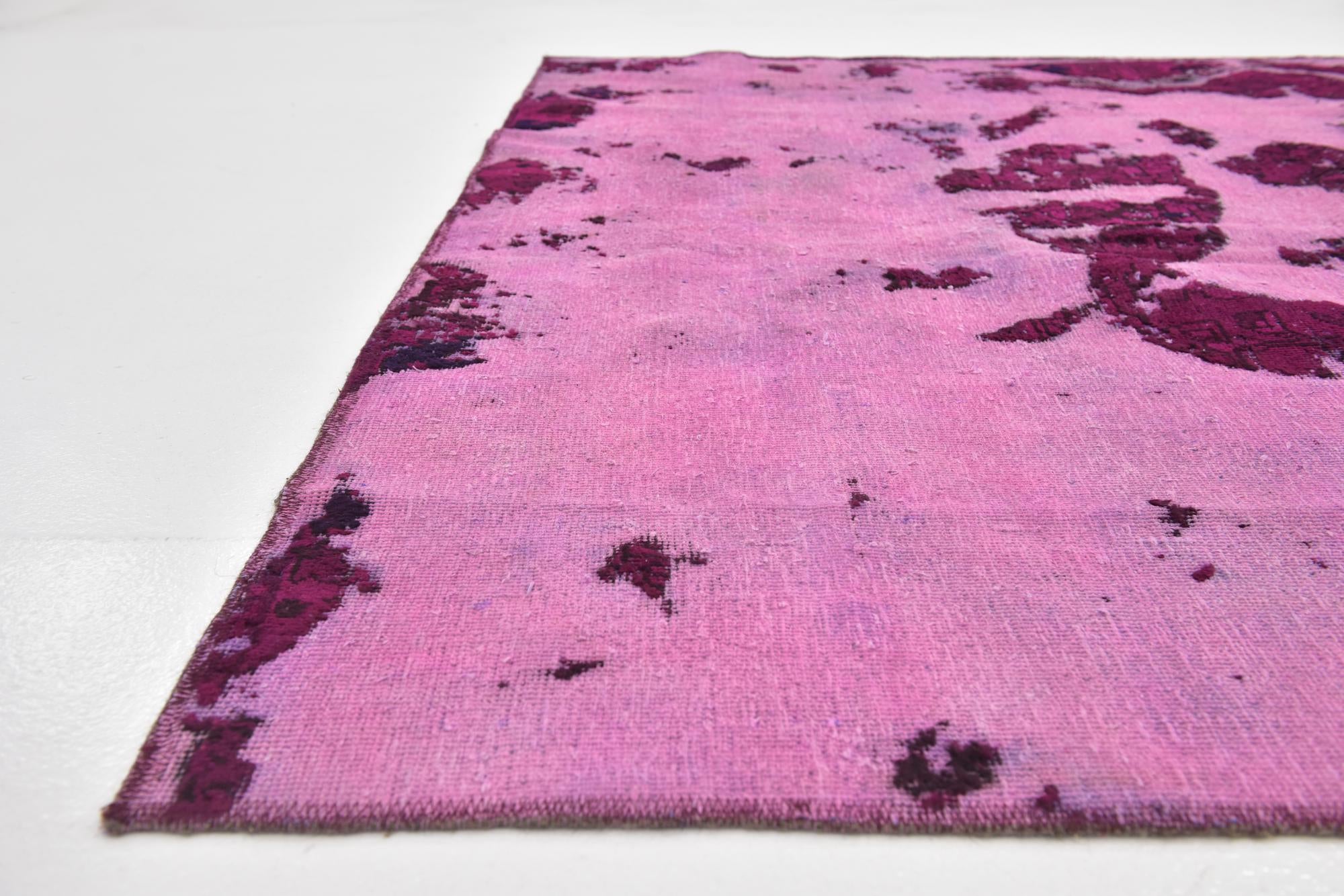 6' 4 x 7' Hand Knotted Ultra Vintage Persian Wool Square Rug