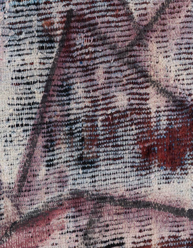 Detail image of 3' 4 x 3' 8  Hand Knotted Ultra Vintage Persian Wool Square Rug