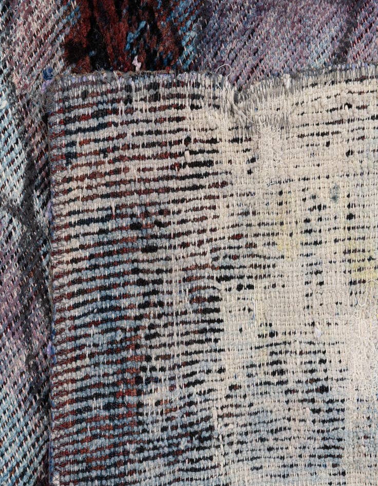 Detail image of 3' 4 x 3' 8  Hand Knotted Ultra Vintage Persian Wool Square Rug