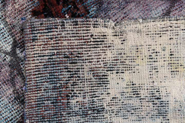 3' 4 x 3' 8 Hand Knotted Ultra Vintage Persian Wool Square Rug