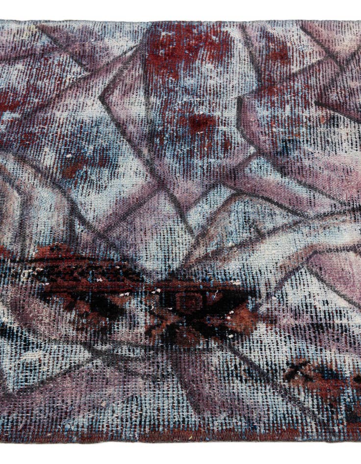 Detail image of 3' 4 x 3' 8  Hand Knotted Ultra Vintage Persian Wool Square Rug