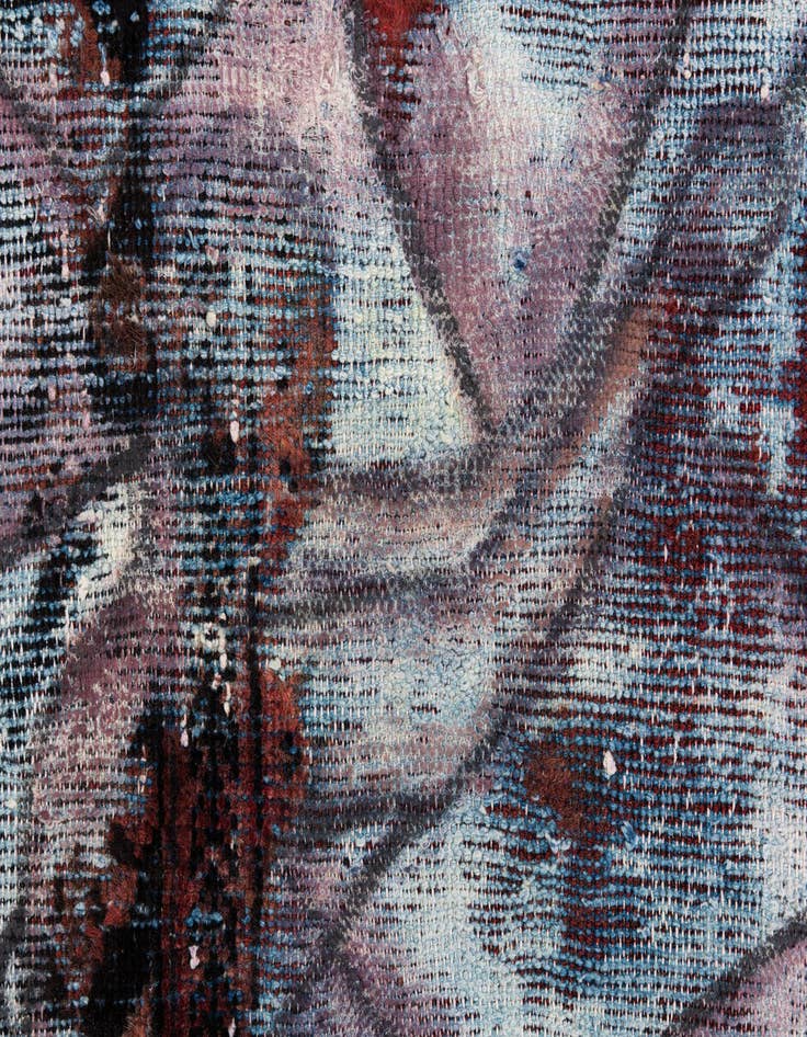 Detail image of 3' 4 x 3' 8  Hand Knotted Ultra Vintage Persian Wool Square Rug