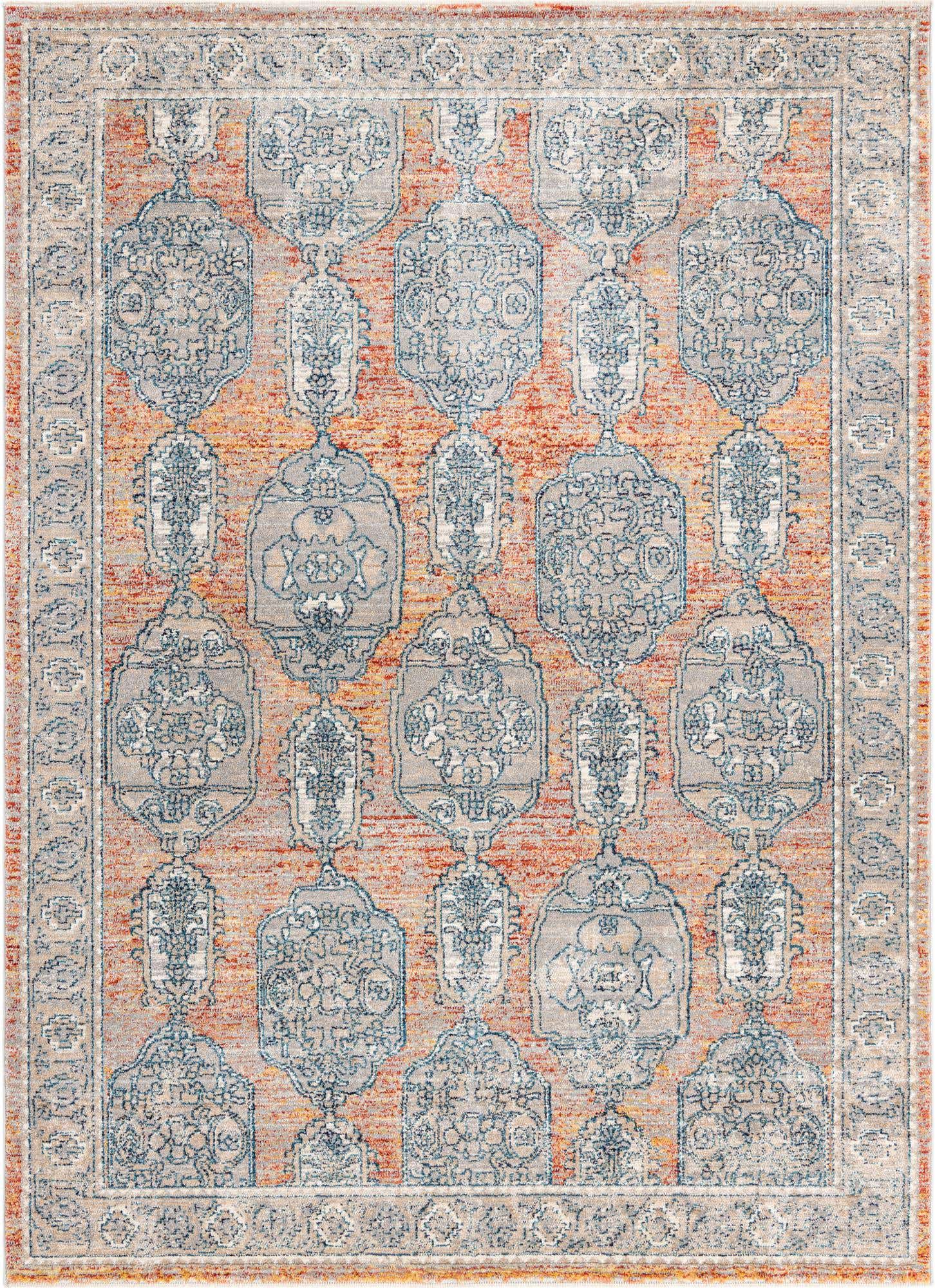 7' x 10' 2 Pullman · Border rug