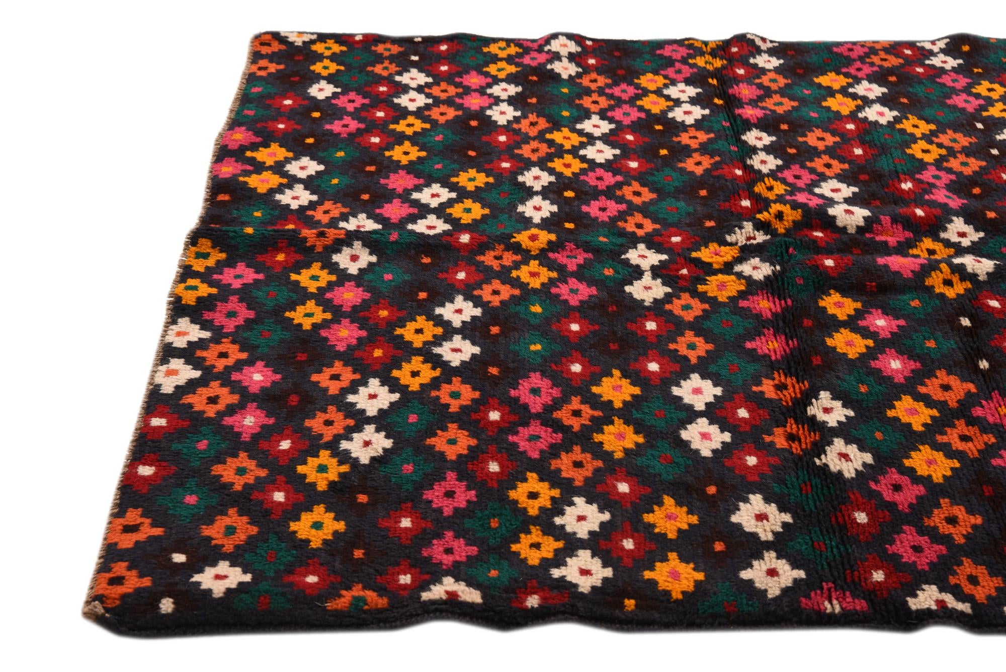 3' 10 x 5' 7 Hand Knotted Balouch Wool Rug