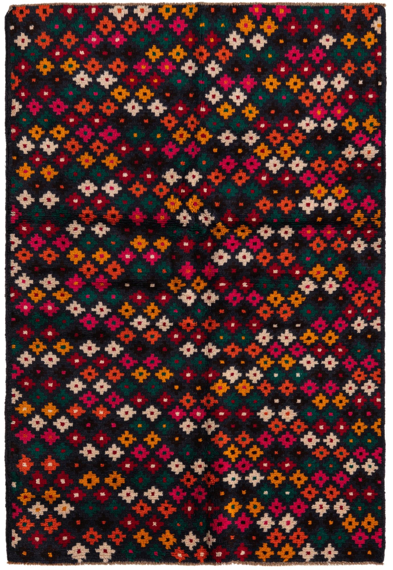 3' 10 x 5' 7 Hand Knotted Balouch Wool Rug