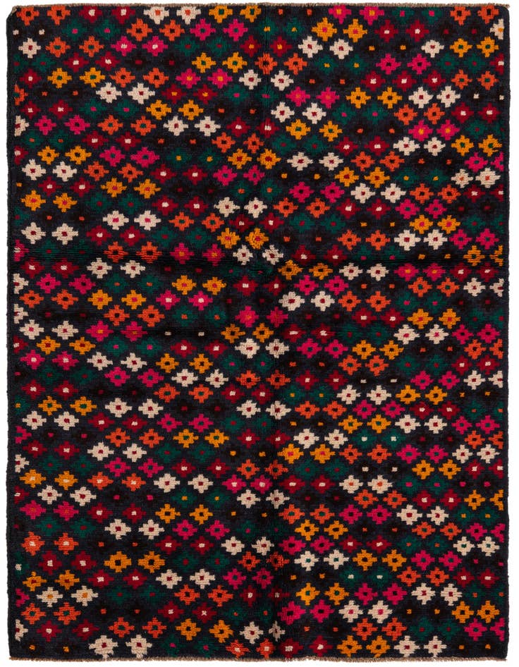 Detail image of 3' 10 x 5' 7 Hand Knotted Balouch Wool Rug