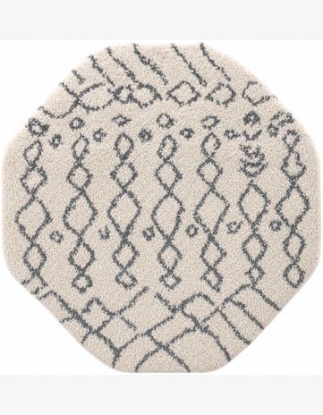 4' x 4' Marrakesh Shag Octagon Rug