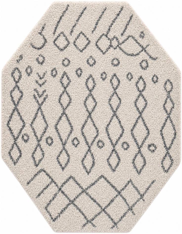 Detail image of 5' 3 x 5' 3 Marrakesh Shag Octagon Rug