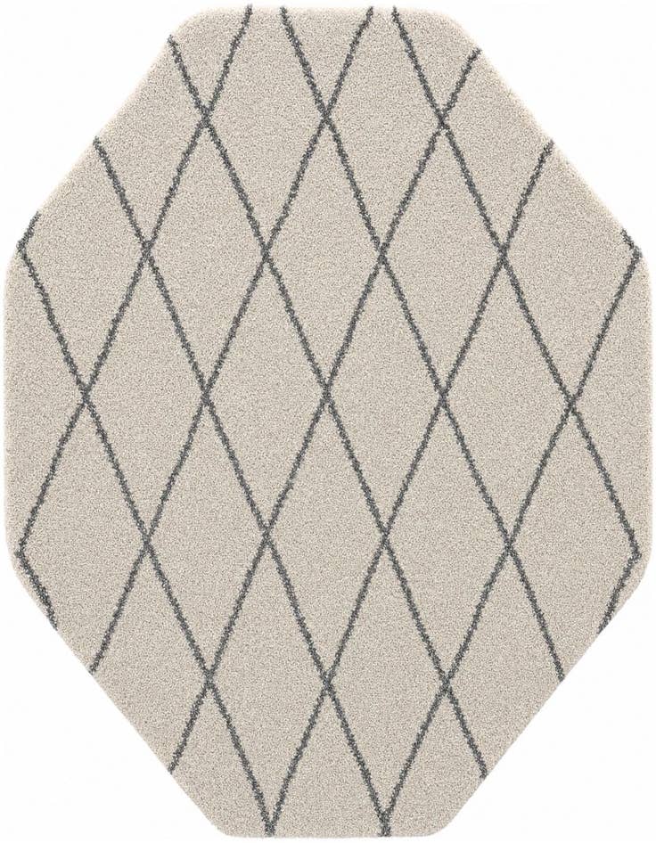 Detail image of 5' 3 x 5' 3 Marrakesh Shag Octagon Rug