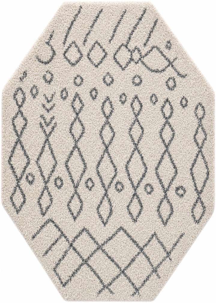 5' 3 x 5' 3 Moroccan Shag Octagon Rug