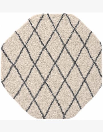 4' x 4' Moroccan Shag Octagon Rug