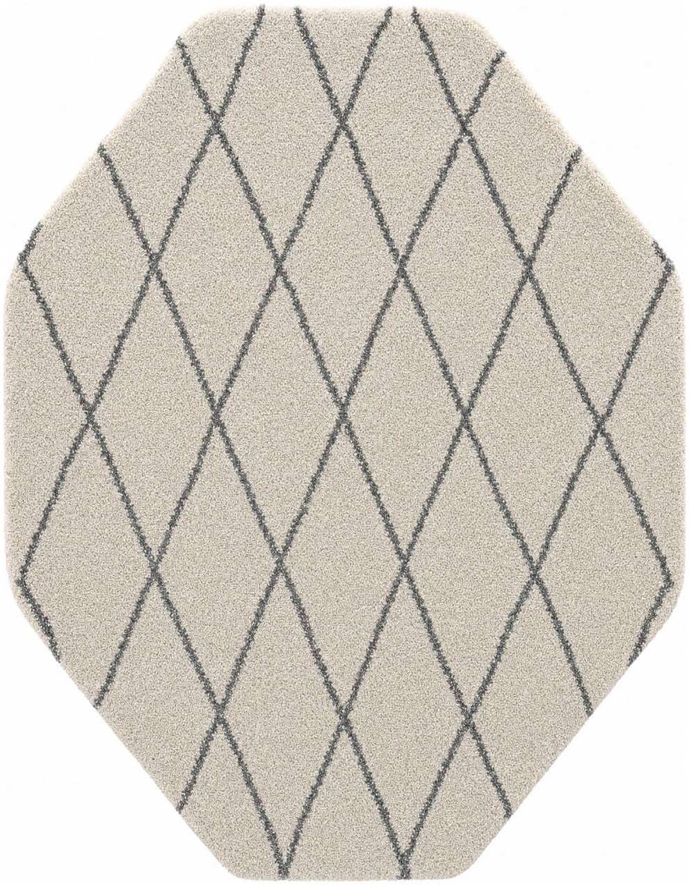 5' 3 x 5' 3 Moroccan Shag Octagon Rug